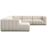 Langham Channeled 6 Piece Sectional, Nomad Snow by Four Hands