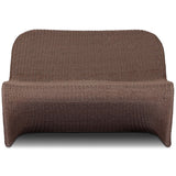 Portia Outdoor Dining Bench, Tanned Weave by Four Hands