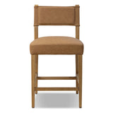 Ferris Leather Bar & Counter Stool, Maestro Camel by Four Hands
