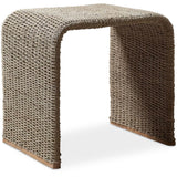 Calabria End Table, Seagrass-Furniture - Accent Tables-High Fashion Home