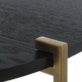 Aztec Nesting Tables, Set of 2, Ebony-Furniture - Accent Tables-High Fashion Home