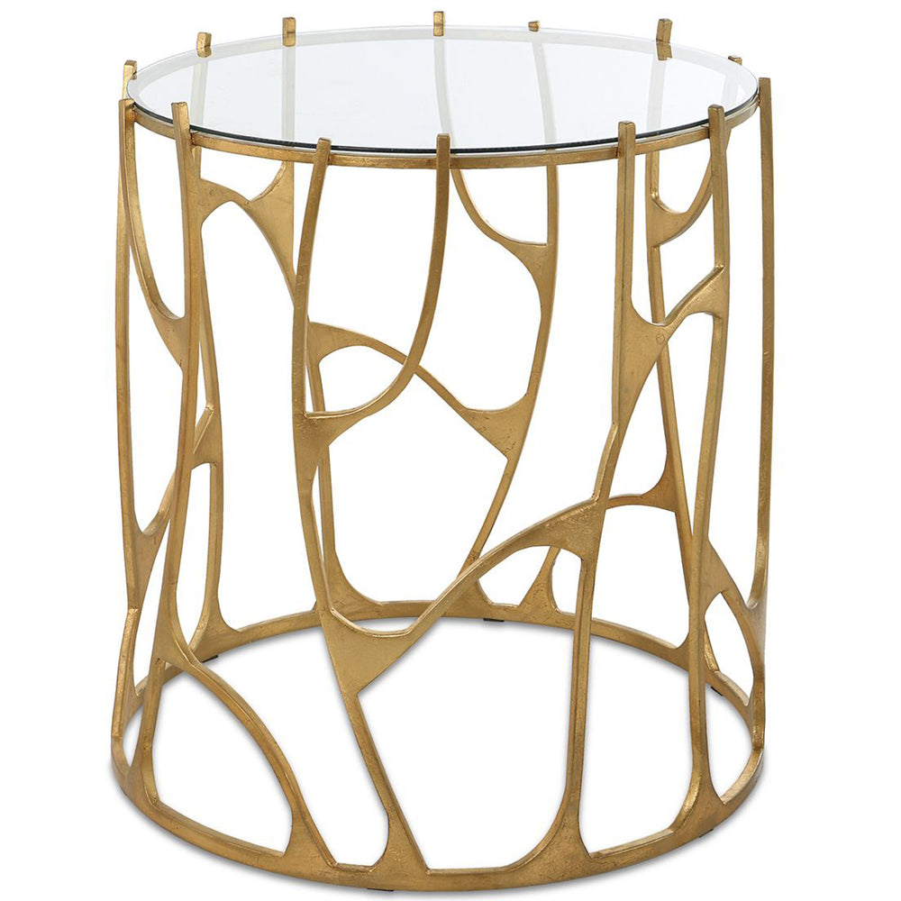 Ritual Side Table, Aged Gold