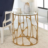 Ritual Side Table, Aged Gold