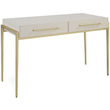 Jewel Desk, White-Furniture - Office-High Fashion Home