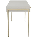 Jewel Desk, White-Furniture - Office-High Fashion Home
