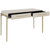 Jewel Desk, White-Furniture - Office-High Fashion Home