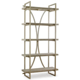 Sway Etagere, Silver Leaf-Furniture - Storage-High Fashion Home