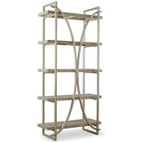 Sway Etagere, Silver Leaf-Furniture - Storage-High Fashion Home