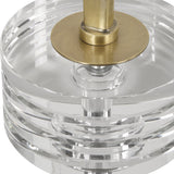 Groove Drink Table, Brushed Gold