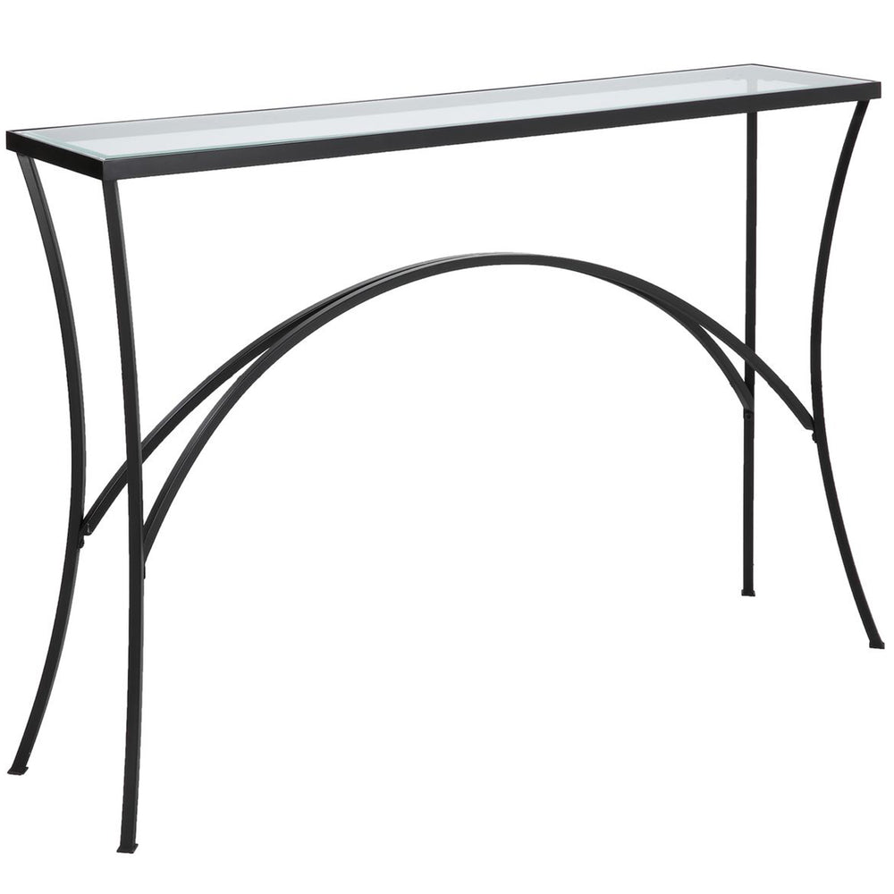 Alayna Console Table, Black-Furniture - Accent Tables-High Fashion Home