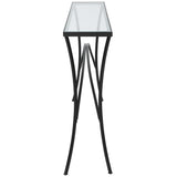 Alayna Console Table, Black-Furniture - Accent Tables-High Fashion Home
