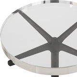 Forge Accent Table, Rustic Brown