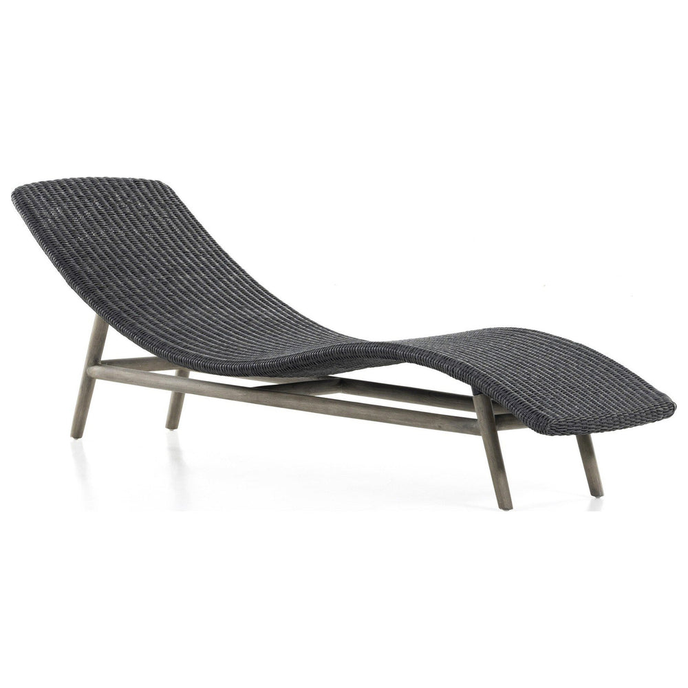 Portia Outdoor Chaise, Vintage Coal by Four Hands — PRM_1