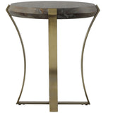 Unite Side Table, Brushed Brass