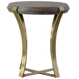 Unite Side Table, Brushed Brass