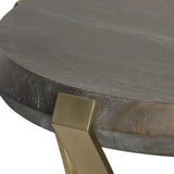 Unite Side Table, Brushed Brass
