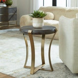 Unite Side Table, Brushed Brass