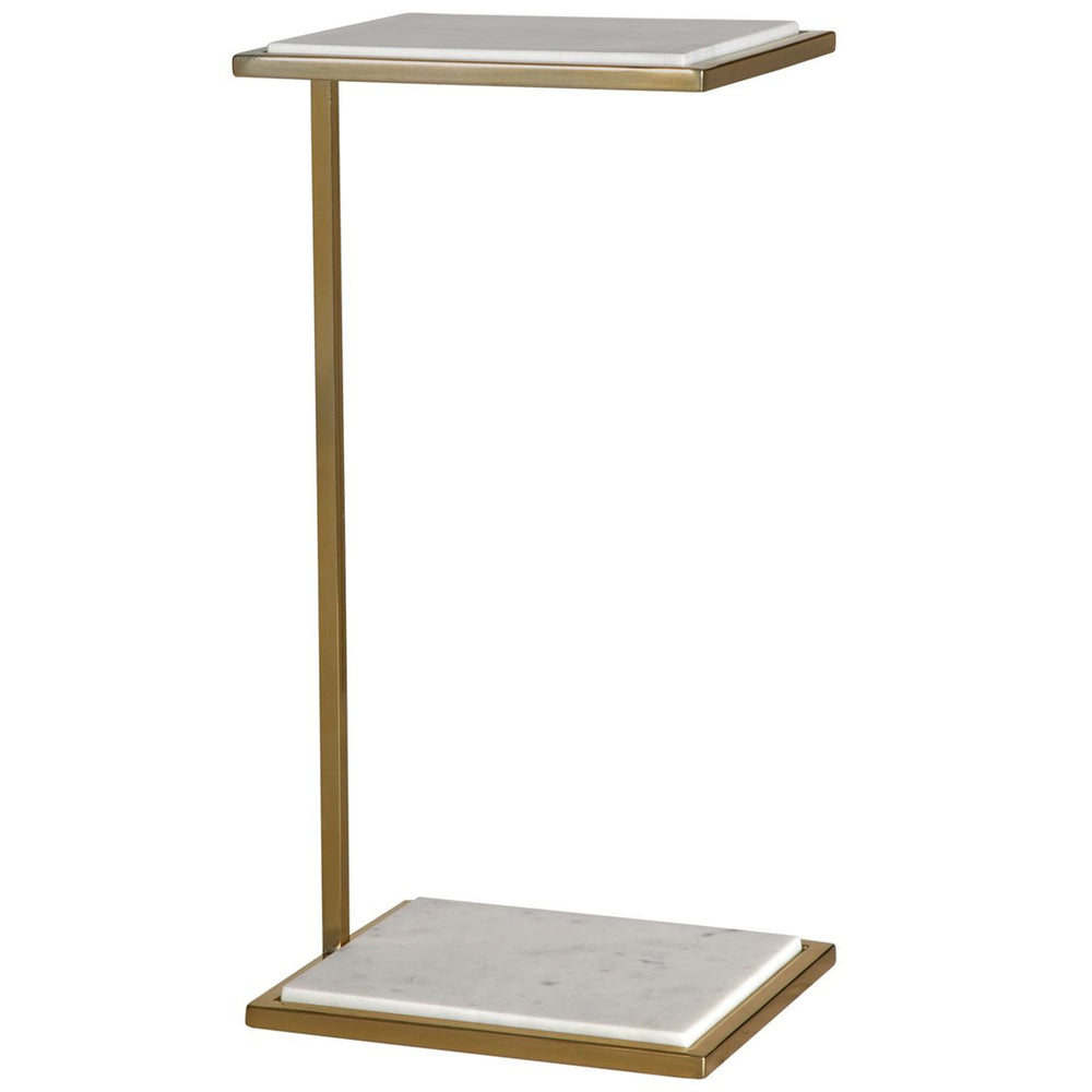 Elevate Drink Table, Brushed Brass