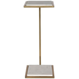 Elevate Drink Table, Brushed Brass