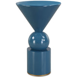 Trig Accent Table, Blue