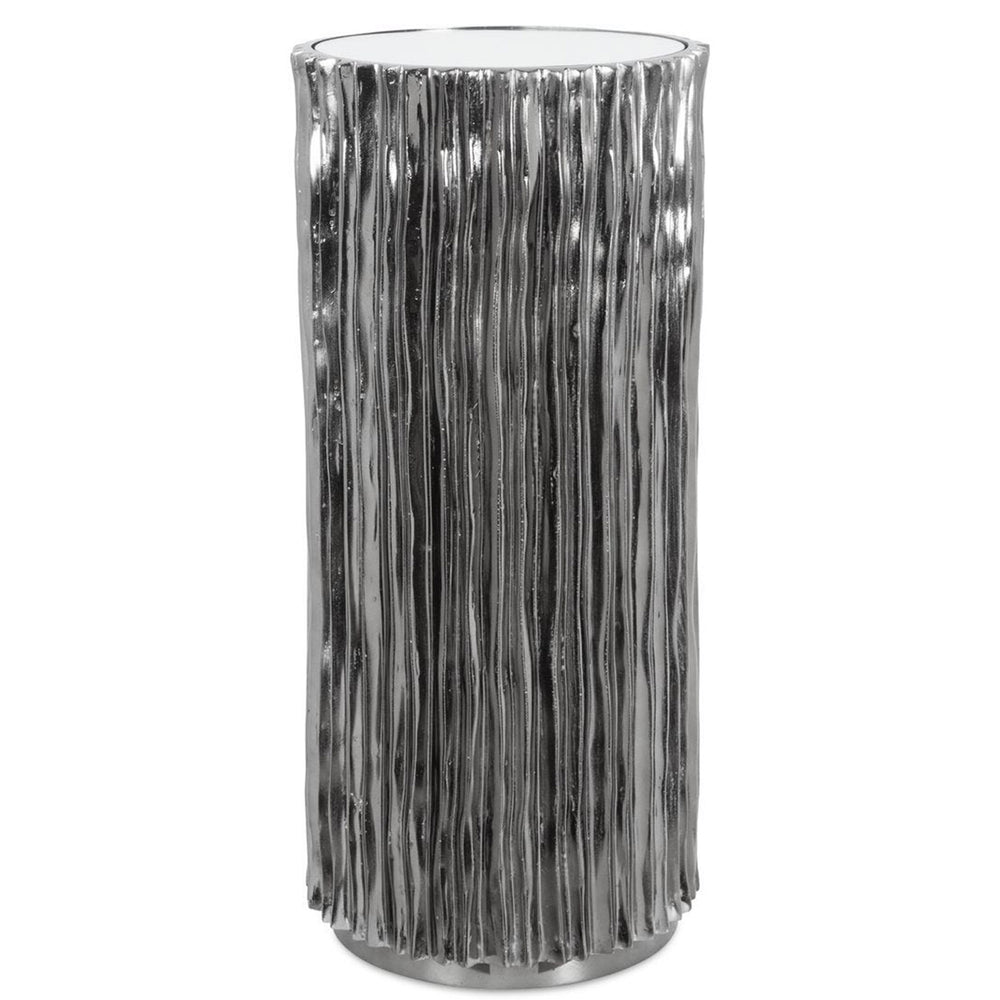 Echo Drink Table, Nickel-Furniture - Accent Tables-High Fashion Home