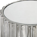Echo Drink Table, Nickel-Furniture - Accent Tables-High Fashion Home