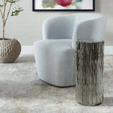 Echo Drink Table, Nickel-Furniture - Accent Tables-High Fashion Home