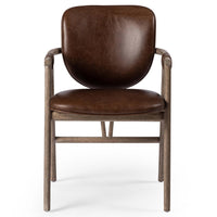 Rowanoke Leather Arm Chair, Havana Brown
