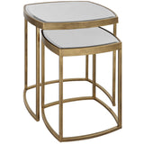 Vista Nesting Tables, Set of 2, Antique Gold