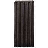 In The Groove Accent Table, Antique Nickel