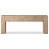 Abaso Console Table, Whitewash Rustic Wormwood Oak by Four Hands — FRT_1