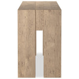 Abaso Console Table, Whitewash Rustic Wormwood Oak by Four Hands — SID_1