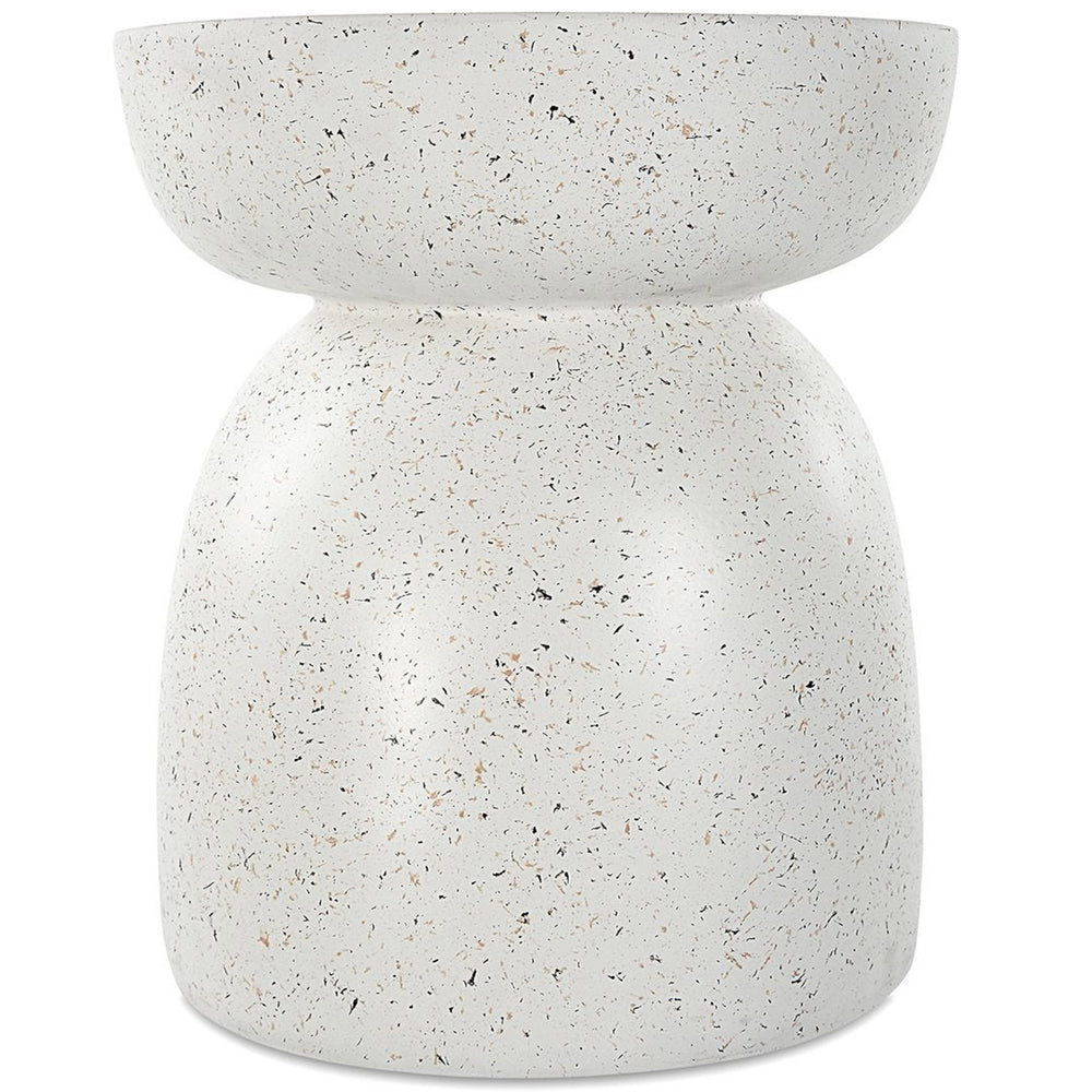 Inhale Accent Table, Matte White