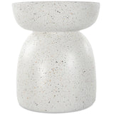 Inhale Accent Table, Matte White