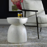 Inhale Accent Table, Matte White