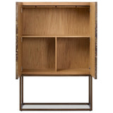 Roman Bar Cabinet, Antiqued Brass Aluminum by Four Hands — OPN_1