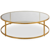 Radius Coffee Table, Antique Gold
