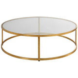 Radius Coffee Table, Antique Gold