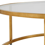 Radius Coffee Table, Antique Gold