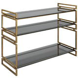 Stacked Up Console Table, Antique Gold