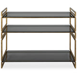 Stacked Up Console Table, Antique Gold