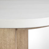 Tatli Side Table, Light Oatmeal
