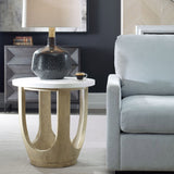 Tatli Side Table, Light Oatmeal