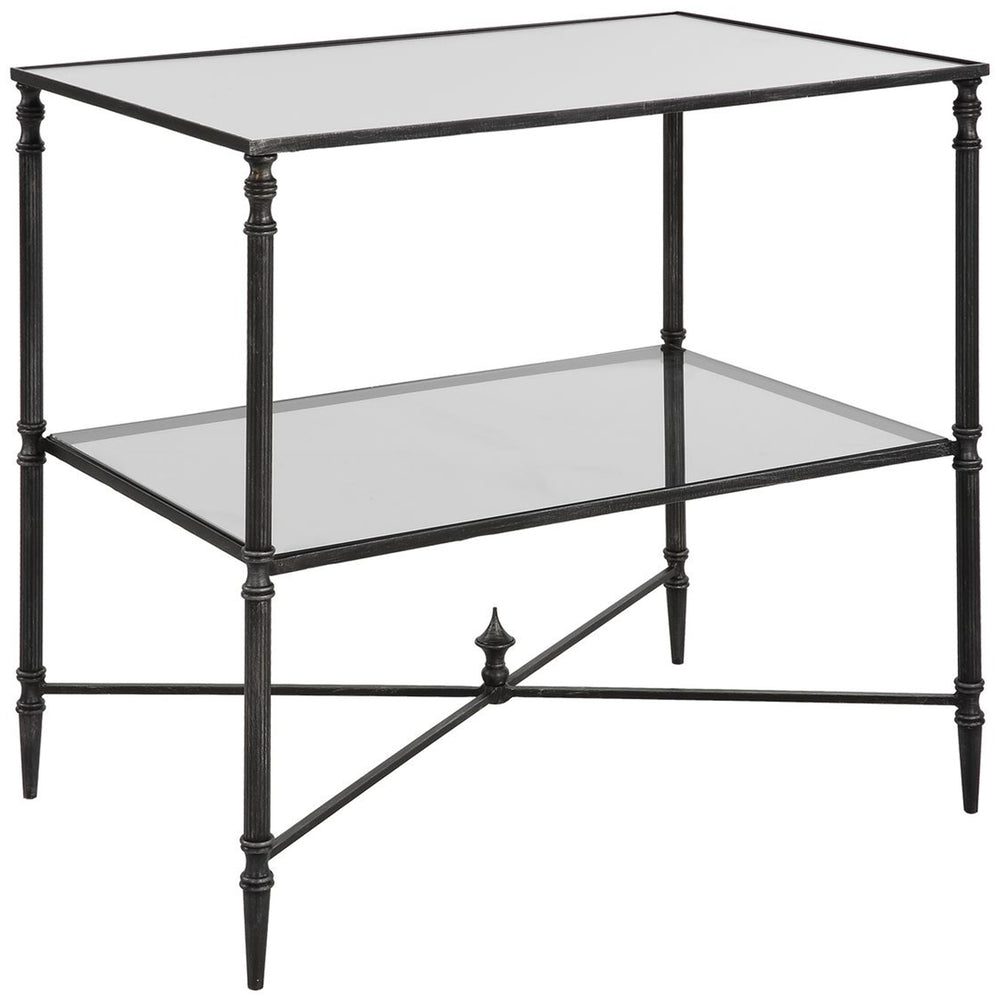 Henzler Lamp Table, Steel-Furniture - Accent Tables-High Fashion Home