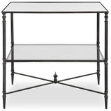 Henzler Lamp Table, Steel-Furniture - Accent Tables-High Fashion Home