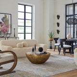 Gilded Dome Coffee Table, Antique Gold