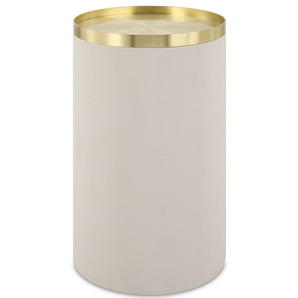Circuit Accent Table, White-Furniture - Accent Tables-High Fashion Home