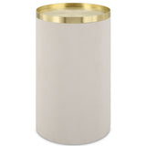 Circuit Accent Table, White-Furniture - Accent Tables-High Fashion Home