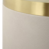 Circuit Accent Table, White-Furniture - Accent Tables-High Fashion Home