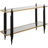 Empire Console Table, Black/Gold